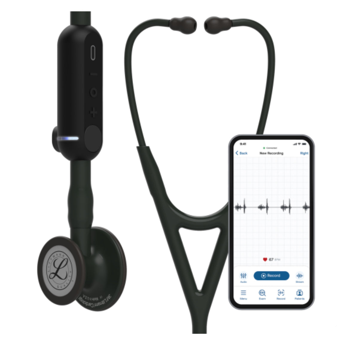 3M™ Littmann® CORE Digital Stethoscope - Black matte (like new condition: no instruction manual)