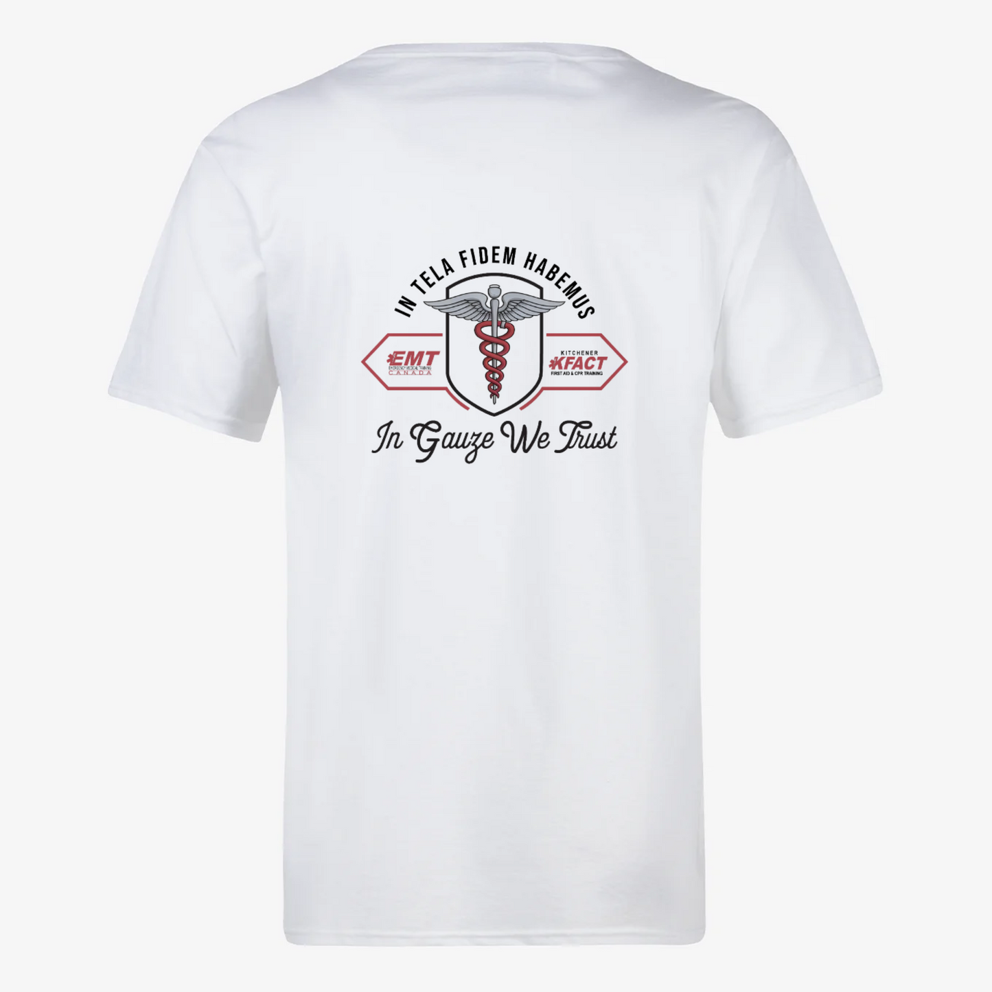 In Gauze We Trust logo Unisex T-shirt