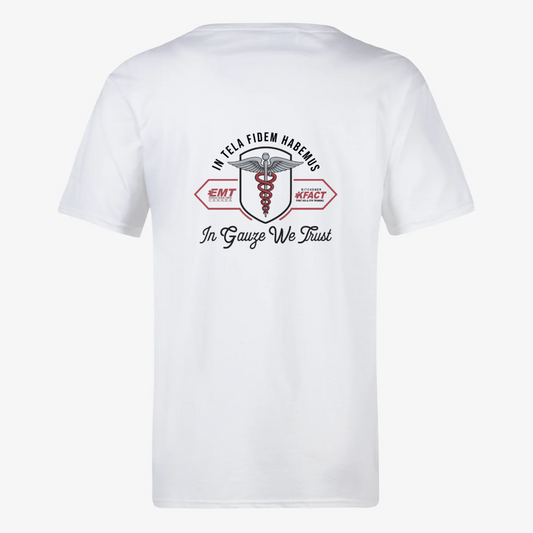 In Gauze We Trust logo Unisex T-shirt